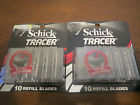012547004052 Schick 2 Packs Of 10 Tracer Razor Blades Refill Cartridges