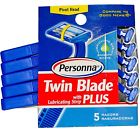 024500332775 Personna Disposable Razors With Lubricating Strip Twin Blade Plus 5 Pack X 6