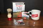 024500500549 Shaving Mug Brush Soap Set Nos Glitter Logo