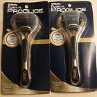 047400000599 Gillette 2 Fusion Gold Black Razors 1 Cartridge Each Total