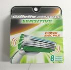 047400002012 Cartridges 8 Sensitive 3 Gillette Power Mach Pile Avec