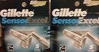 047400115507 Sensor Excel Gillette Razor Blades 2 Packs Of 5 For A Total 10 Nib