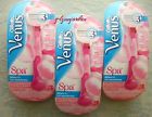 047400300415 Gillette 3 Packs Womens Venus Spa Cartridge Razor Blades White Tea Scent New