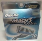 047400313118 Gillette Mach 3 Turbo Cartridges Pack Of 10 Ct Razor Blades