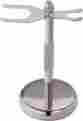 08663 Razor Brush Stand Chrome Mens Grooming Shaving Bathroom Station 700112408663