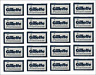 100 Gillette Platinum Blue Double Edge Safety Razor Blades 20 X 5