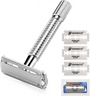 101061 Oak Leaf Double Edge Safety Razor Butterfly Open 602310181259