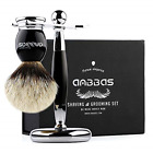 13300118 Anbbas Shaving Brush And Stand Silvertip Badger Hair 734009770427