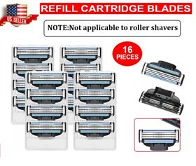 16x Razor Blades For Gillette Mach 3 Shaving Trimmer Cartridges Refill Quality