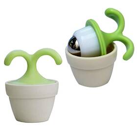 16us-muhjk 16xi Xkgd 2pcs Handheld Body Massager Mini Potted Plant Shaped Roller Ball Be