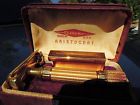 1946-47 Vintage Circa Gold Razor Case Aristocrat Safety Gillette
