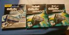 2-4pack Mach Turbo Gillette 4 New 3 Razor Blade Cartridges 8 12 In All