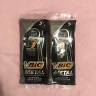 2 Bic Metal Razor Disposable Coarse Curly Hair 5 Count 10 Total Free Shipping