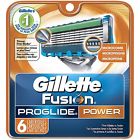 2-day Gillette Fusion Proglide Power Cartridge 6 Count Unit Shipping