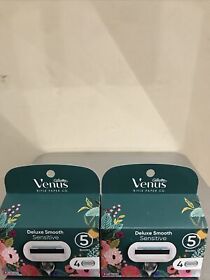 91935005 2 Gillette Venus Razor Blade Refills Deluxe Smooth Sensitive 5 8 Cartri