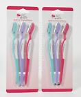 2 Pks Of 3 Plum Beauty Eyebrow Shaping Razors 6