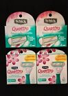 W300307210 20 Heads Schick Quattro Sensitive Care Hypoallergenic Shaving Refill Cartridges