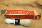 200-4 Black Rubberset Nos Vintage Shaving Brush With Original Red Box