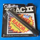 221-392 Gillette Vintage Trac Ll Razor Twin Blade Cartridges Sealed Package