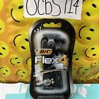 03451006 3 Packs Bic Flex4 Flexible 4-blade Disposable Shaver Pcs Pk Total 9 Shavers