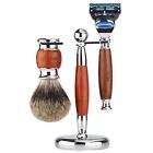 33327 Anbbas Shaving Brush Super Badger Hair Set With 734009769735