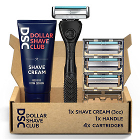 4-blade Razor Set Diamond Grip Club Handle Cartrid