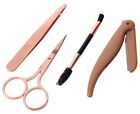 Tv88009900 4 In 1 Eyebrow Grooming Kit For Trimming Scissors Razor Dual Sided Brush