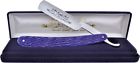 Hr401blpb 401-blpb Hen Rooster Straight Folding Razor Blue Bone Handle 026615917564