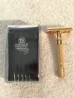 4045284011140 Merkur Vintage Gold Plated Heavy Duty Safety Razor Original Case