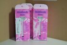 5 Pks Of Skintimate Bloom Women 4-blade Razor 1 Handle 2 Cartridges Ships Free