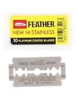 50-1 Rhys Razors Blade Feather Yellow Box Platinum Coated Double Edge