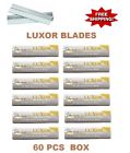 5267 Luxors Luxor Hair Shaper Blades Stainless Steel 12x5 60 Pcs Box 736658052671