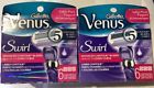 53405 Gillette Packs Venus Swirl Total Cartridges Refill Blades Contour