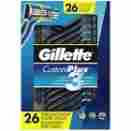 57588 Gillette Triple Blade Disposable Razors Shaving Shave Custom Plus 26 Pk 047400657588