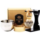 57811 Anbbas Shaving Set Pure Badger Hair Brush Solid 734009769377