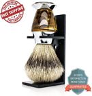 602045541656 Maison Lambert Silvertip Badger Bristle Faux Horn Handle 7437157530556