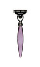 613443730023 Eshave Blades Razor Nickel Plated Purple Handle