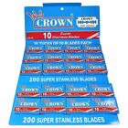 6222001556933 Crown Super Stainless Razor Blades