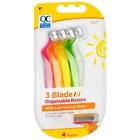 635515969995 Quality Choice Pack Blade Disposable Razors With Lubricating