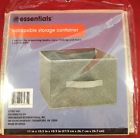 639277282354 Essentials Tan Collapsible Storage Containers With Handles
