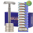 656699044469 River Lake Butterfly Safety Razor Kit Weishi Chrome