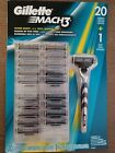 65786 Gillette Mach Razor Blades Cartridges Handle New Sealed