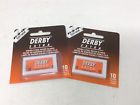 676110 Derby Lot Of Platinum Stainless Double Edge Razor 899344001459