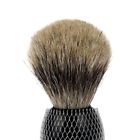 6906840082234 Unbranded Pure Black Badger Hair Shaving Brush For