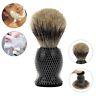 6914532108667 Unbranded Men Shaving Brush Pure Black Badger Hair