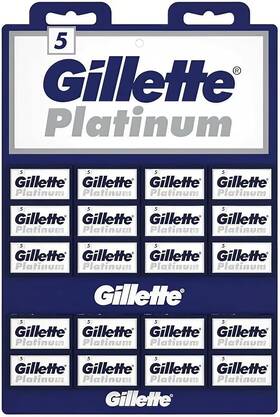 7 Oclock 445016953934 100 Platinum Double Edge Safety Razor Blades On A Display Card 20 Dispnesers