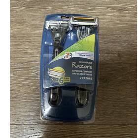 10119pse 7-select Men S Disposable Razors 6-blade With Lubricating Strip 2 Count
