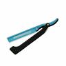 703251401229 Dovo Shavette Blue With Black Handle