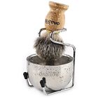 76443 Anbbas Shaving Set Pure Badger Hair Brush Natural 734009769322
