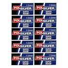 767644313940 Polsilver Super Iridium Double Edge Razor Blades Pack